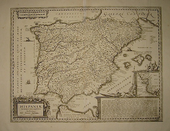 Janssonius Johannes (1588-1664) Hispaniae veteris descriptio... 1700 Amsterdam 